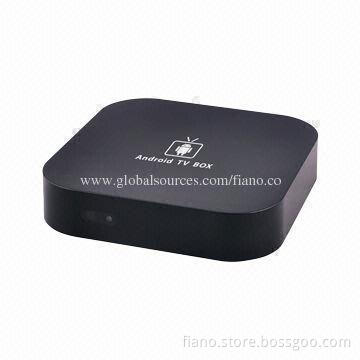 Android-based TV Set-top Box, ABS Case with Oil Painting, Supports Optical, HD Vision